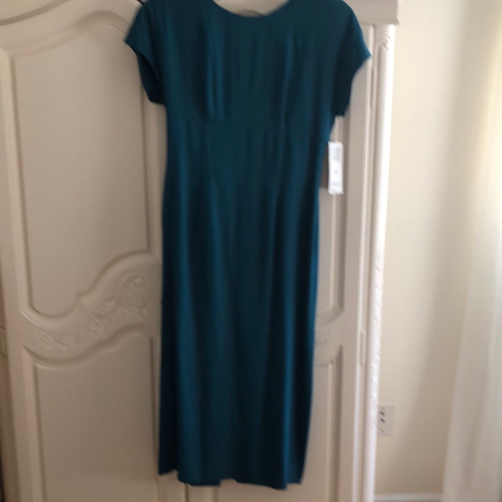 Tea length Jade Green Formal Dress